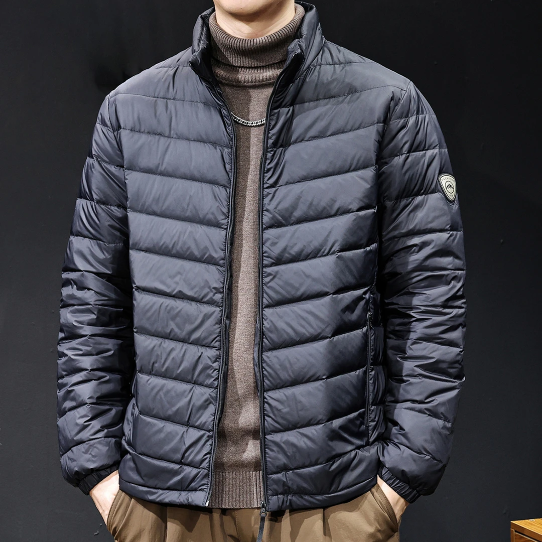 MR.MUDI/穆迪先生立领轻薄保暖舒适羽绒服男秋冬季百搭男士外套