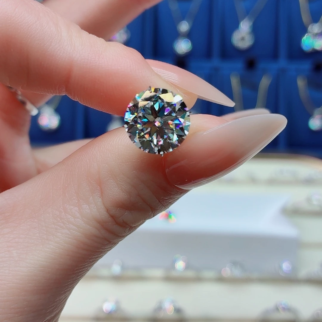 吊坠925银合成碳硅石17