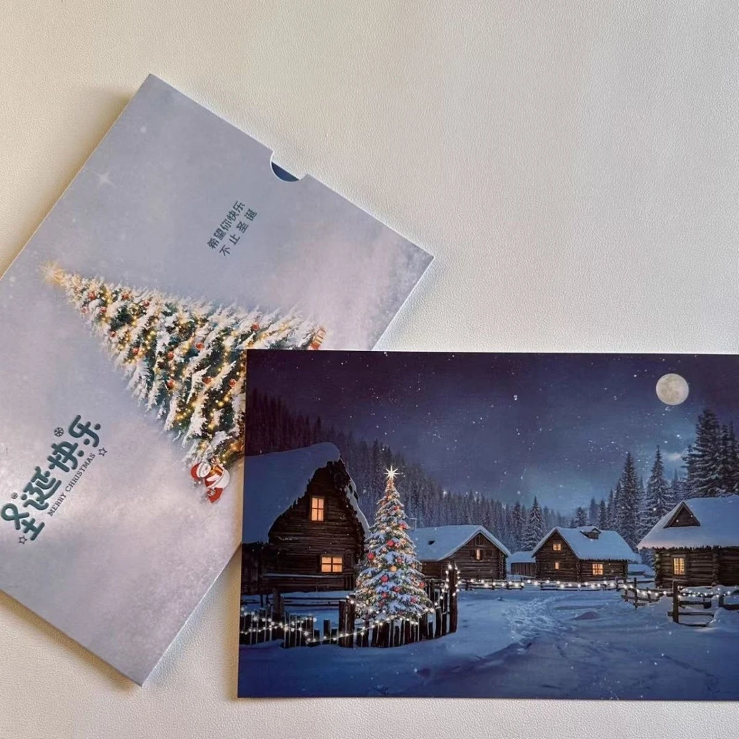 温变圣诞卡圣诞节日必备创意卡片圣诞节礼物惊喜送女朋友