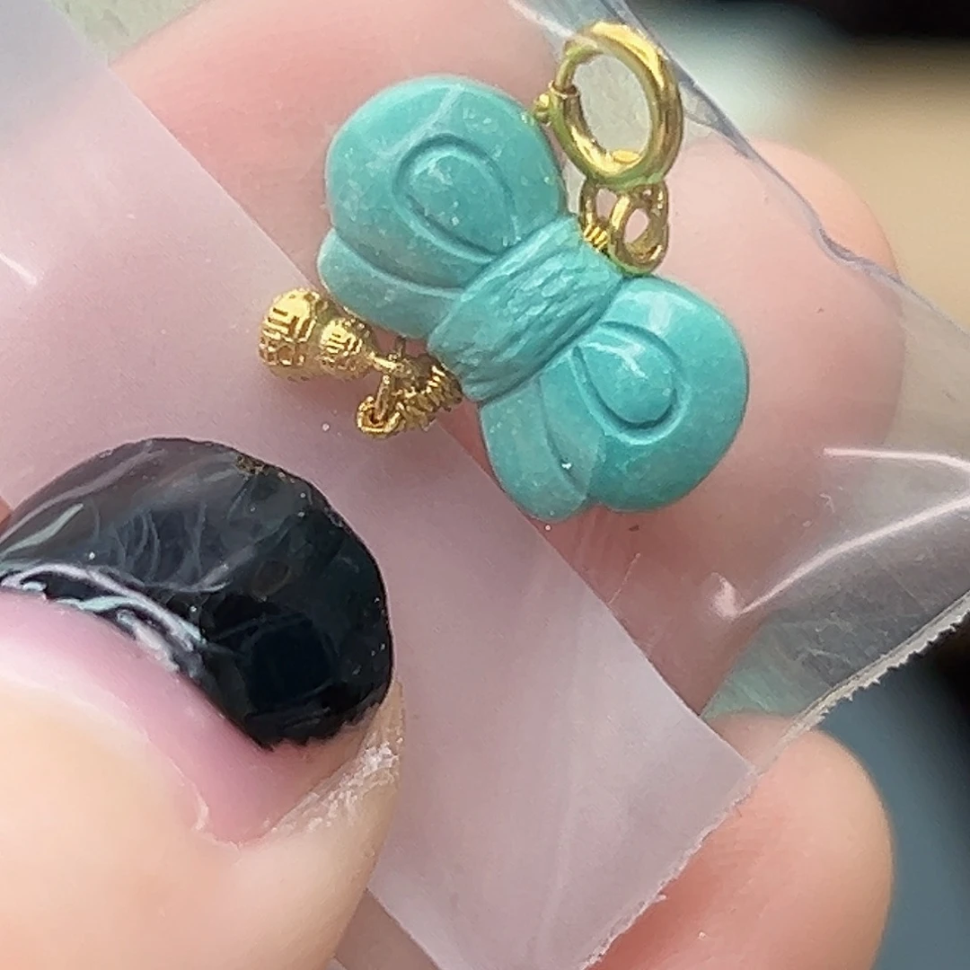 绿松石珠宝奇石18K金镶嵌