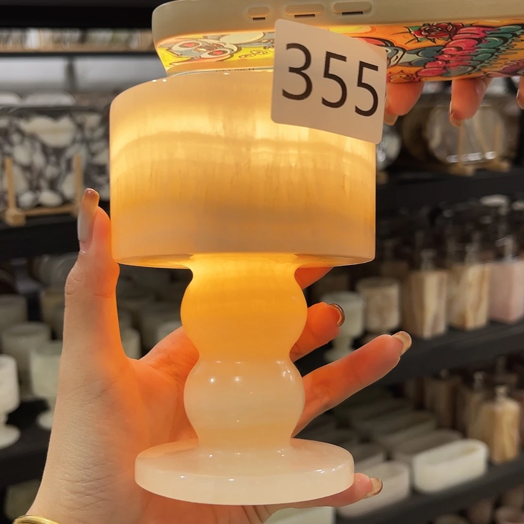 石材355号黄花冰烛台