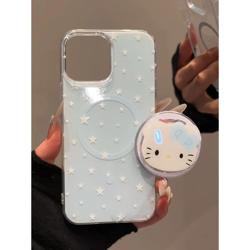 满屏五角星适用于苹果16promax手机壳iPhone15华为双层磁吸小米15