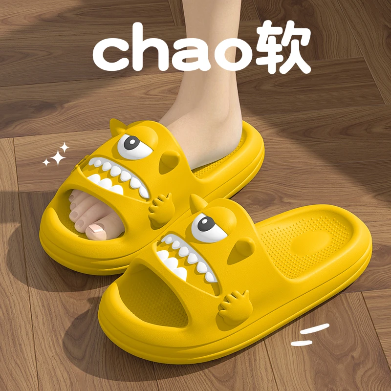 夏季外穿eav厚底防滑凉拖鞋卡通网红情侣软底防臭防滑浴室居家