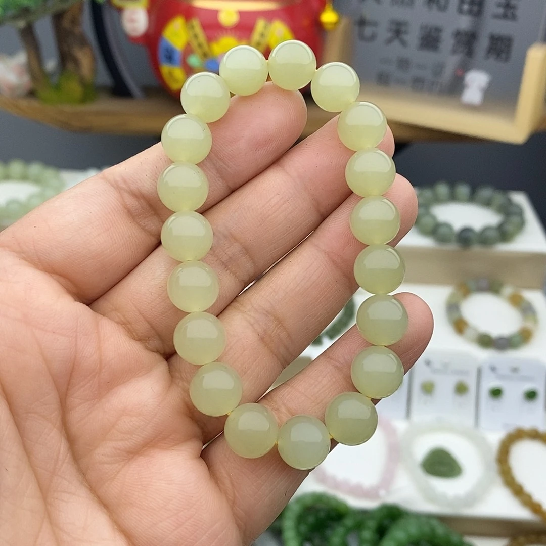 和田玉（碧玉）手链未镶嵌