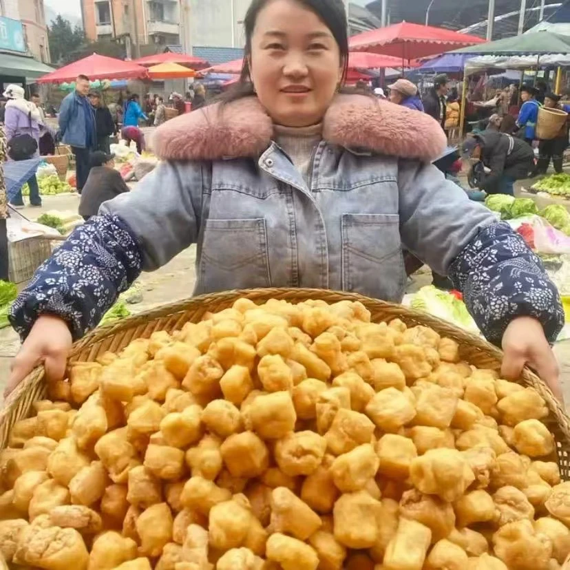 【生鲜油豆腐】湘西夯沙苗家味 家常菜 现炸 古法传承 农家炸豆腐