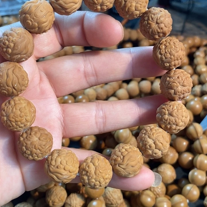 猴头核桃手串15唐狮