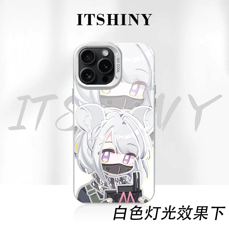 麦晓雯手机壳彩银适用于苹果华为荣耀小米VIVOPPO一加47