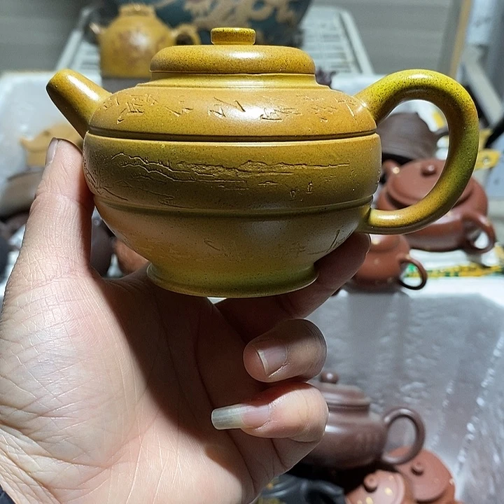 紫砂茶壶内裂微瑕
