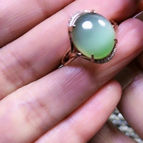 和田玉银S925镶嵌挂件