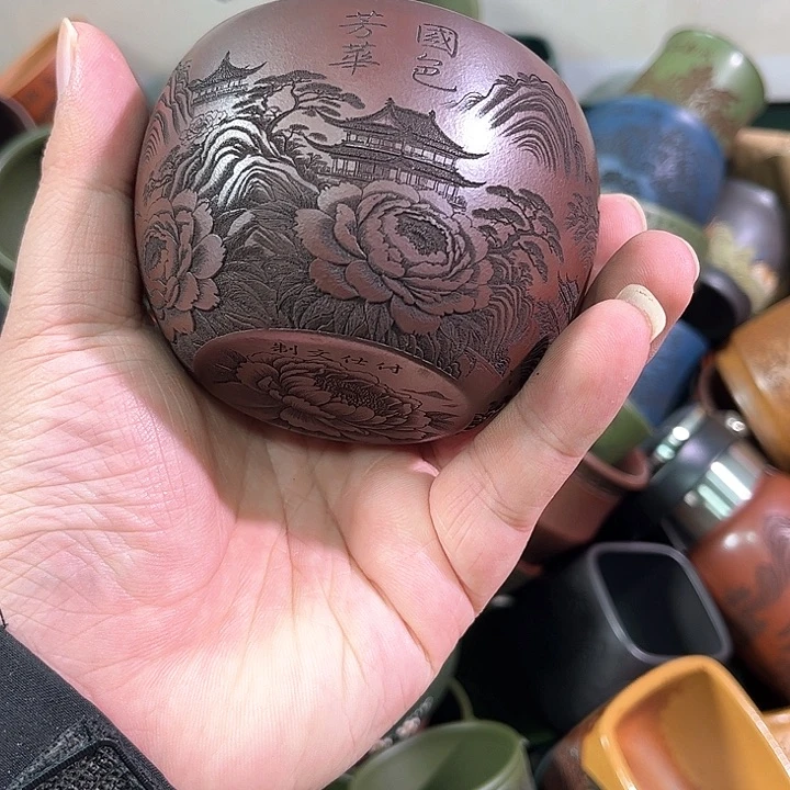 茶杯紫砂全手工紫砂主人杯