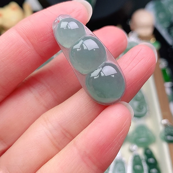 颈饰银S925镶嵌翡翠吊坠