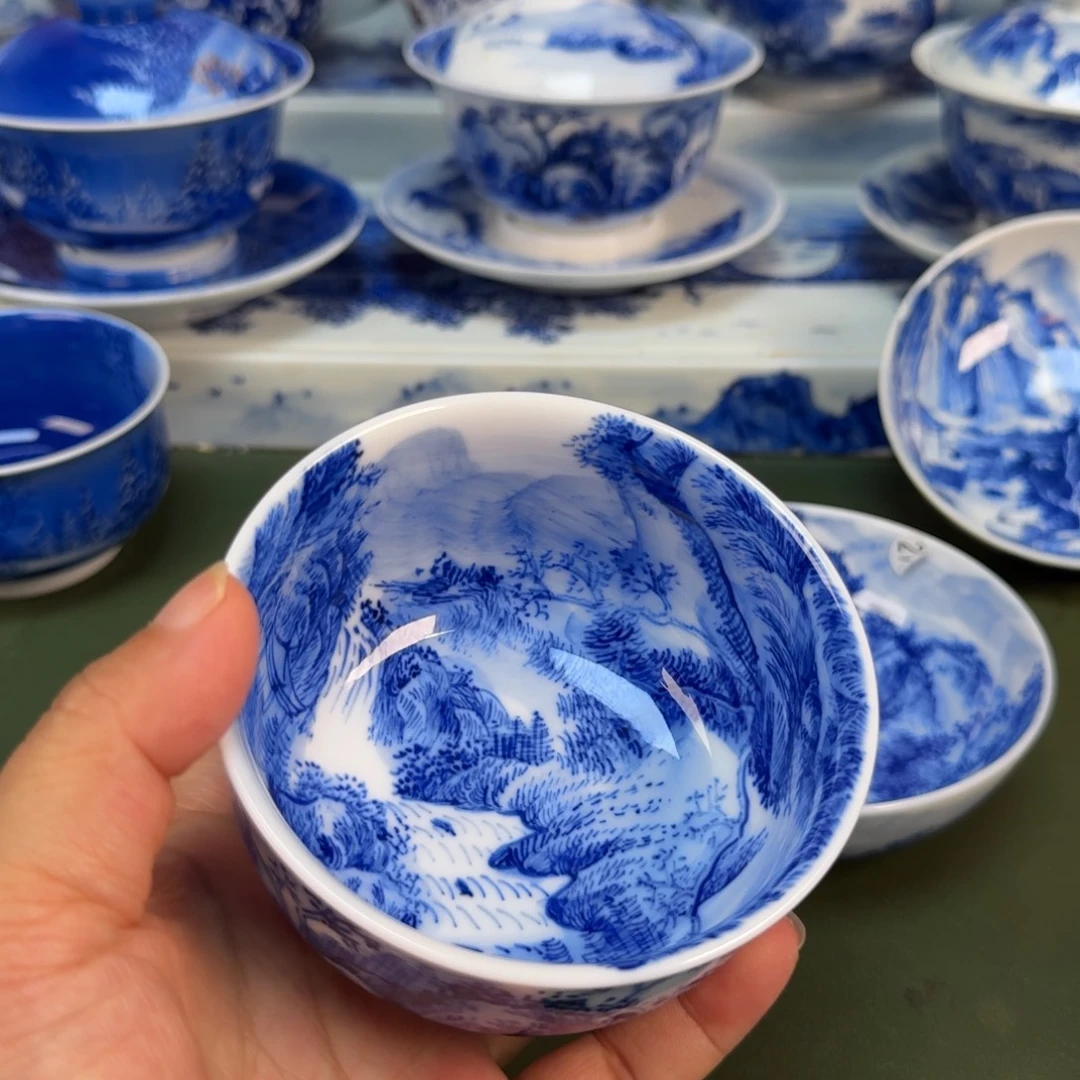 景德镇纯手绘茶具圆圆239