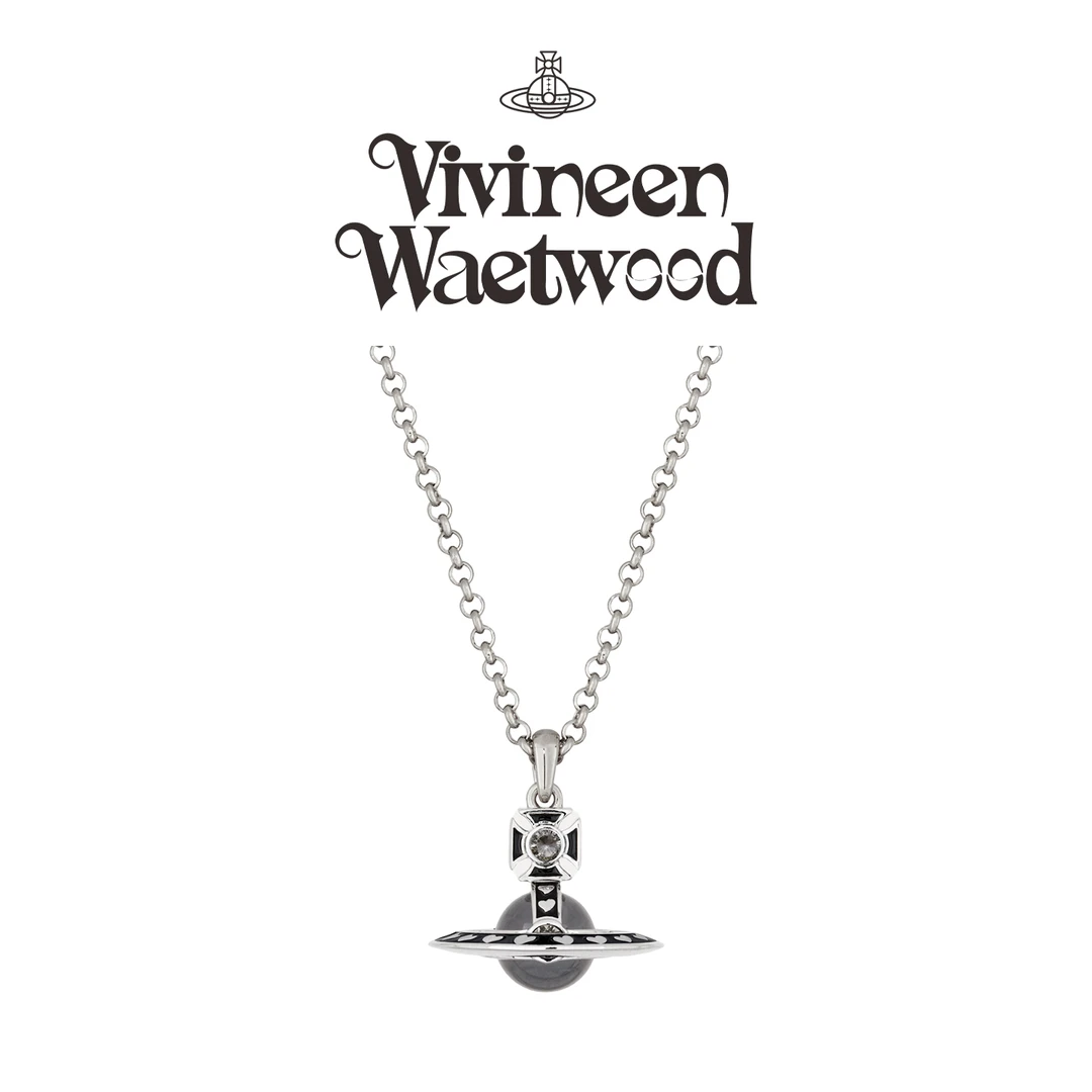 Vivireer Waetwssd 正品 星环轨迹土星项链