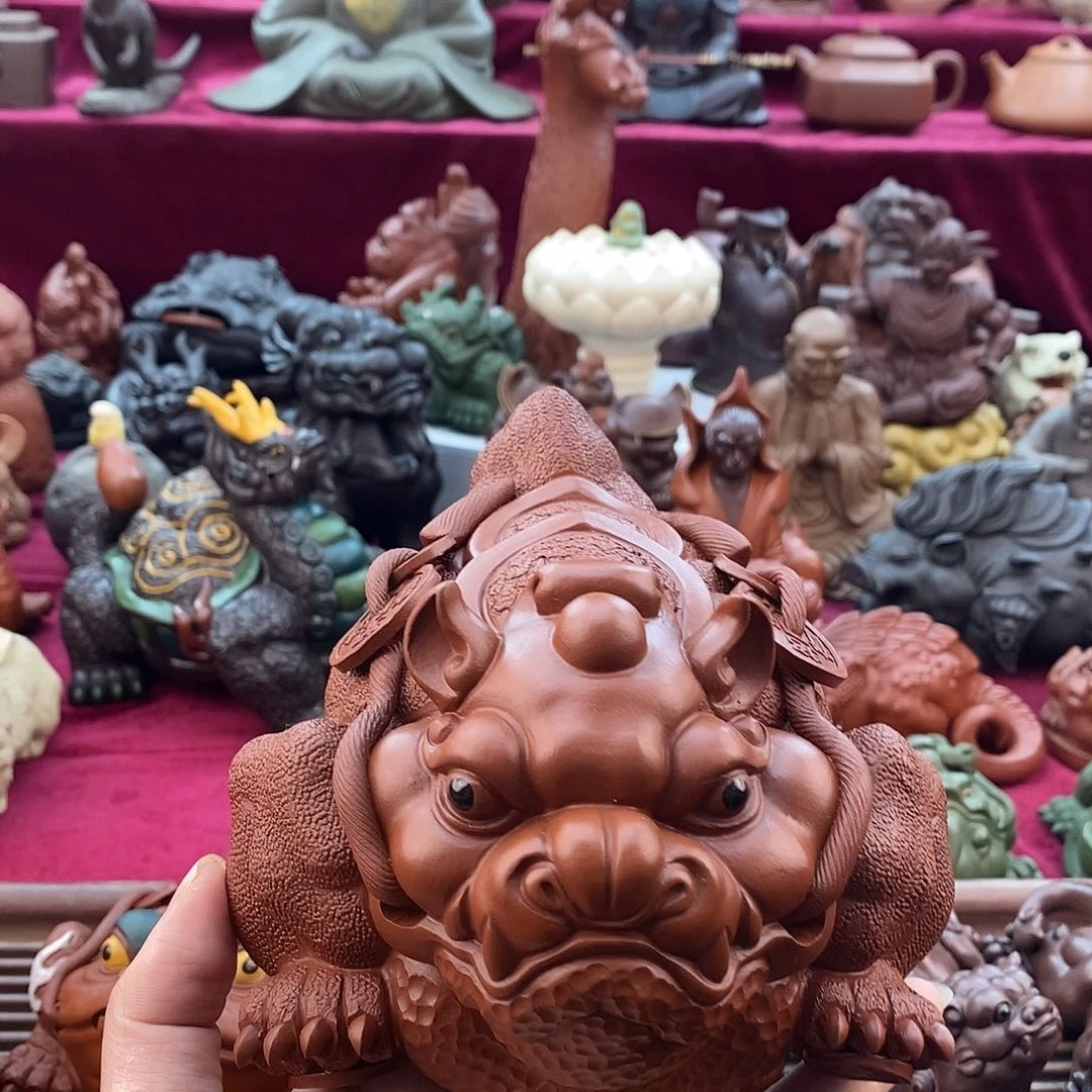 紫砂茶宠一****?宜兴紫砂金蟾