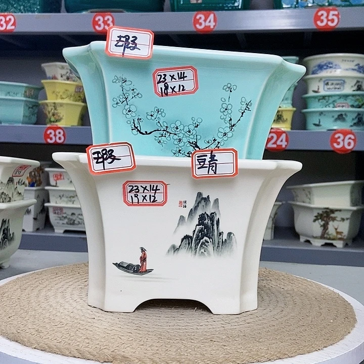 紫砂花瓶紫砂花盆