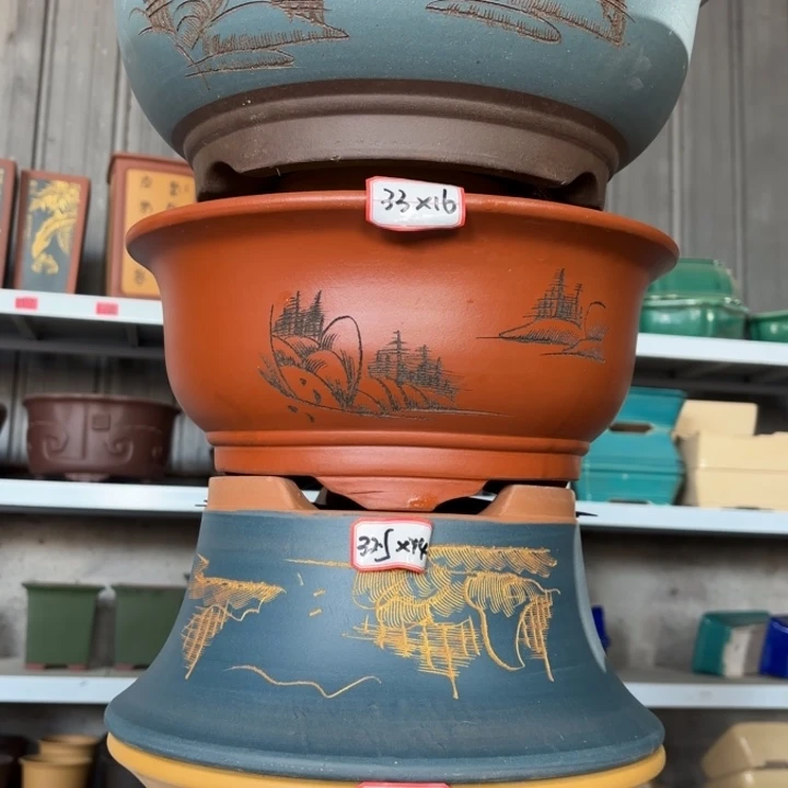 紫砂花盆            100-4