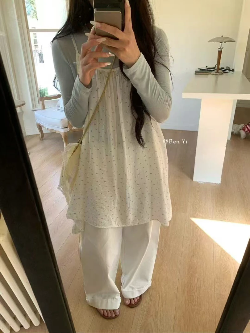 2512慵懒风小吊带➕2511打底T