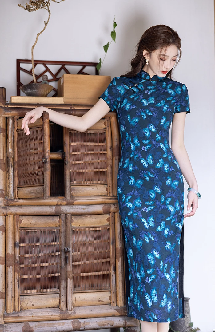 [非晚]2025春夏季修身日常气质少女显瘦旗袍 Z-3155