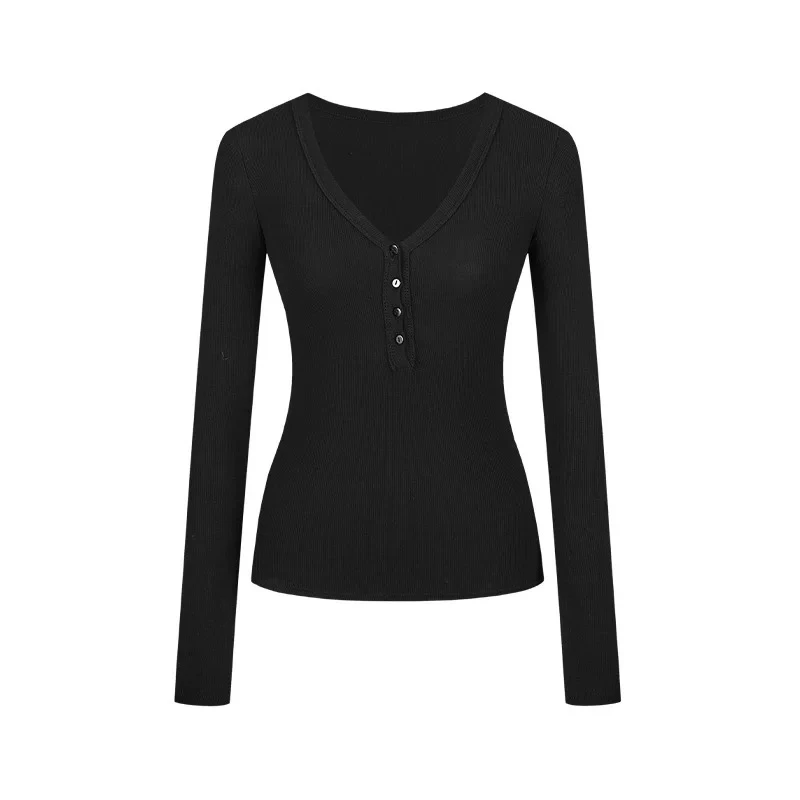 春秋小众韩版修身T恤显瘦