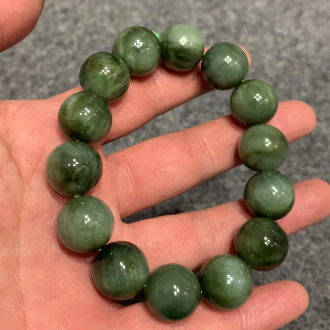 和田玉（碧玉）手链未镶嵌