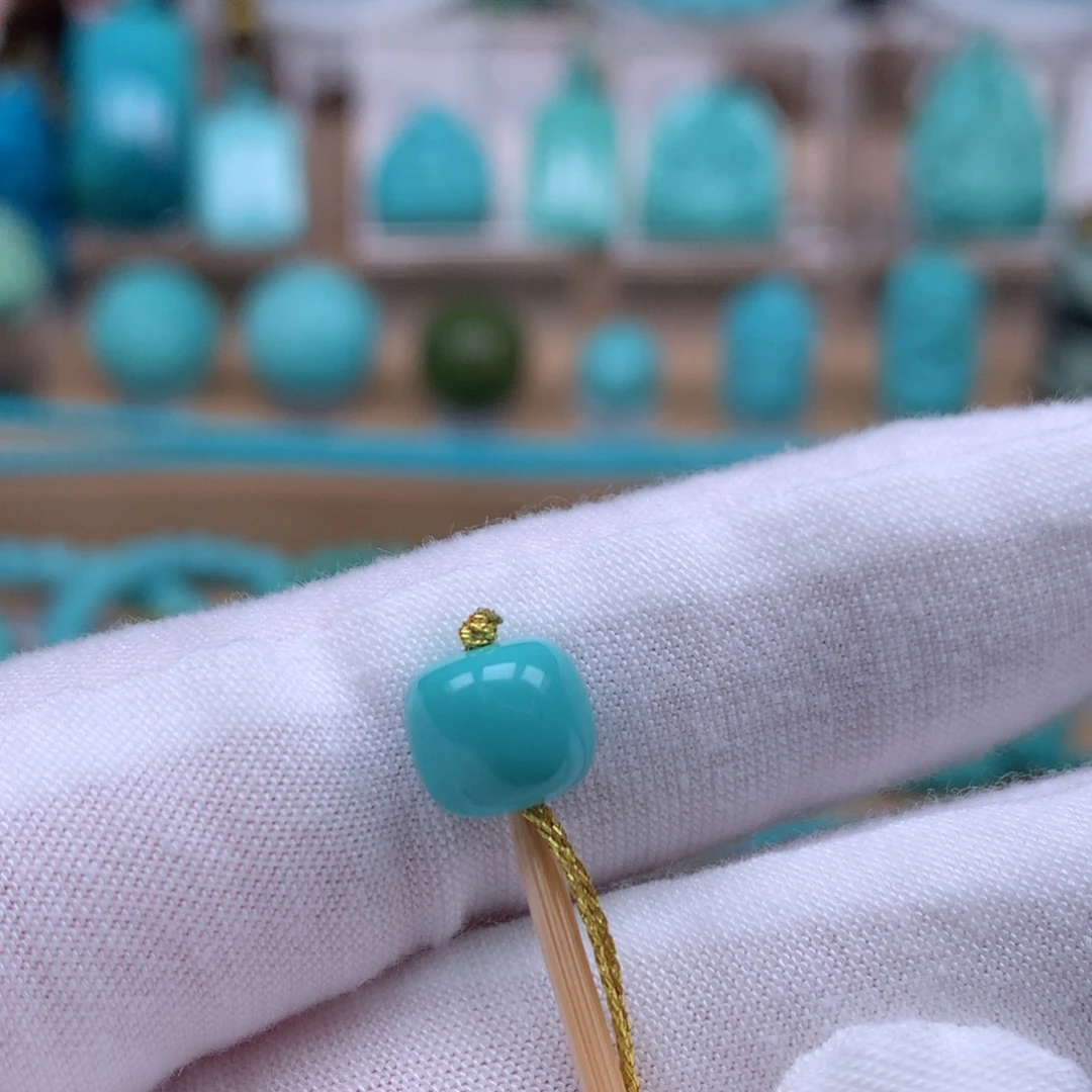 未镶嵌绿松石珠宝奇石8.4mm