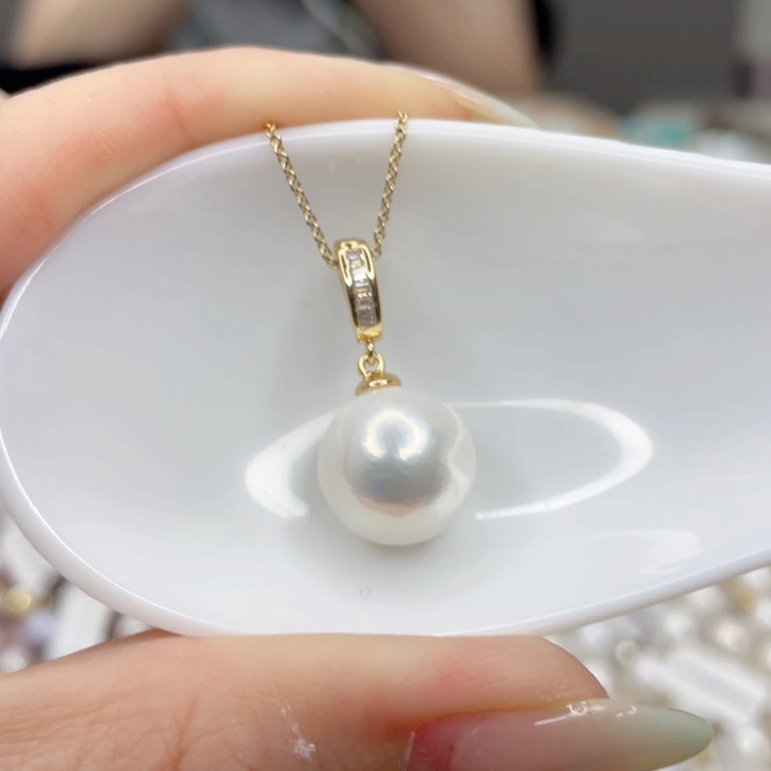 淡水珍珠未镶嵌吊坠(赠链)