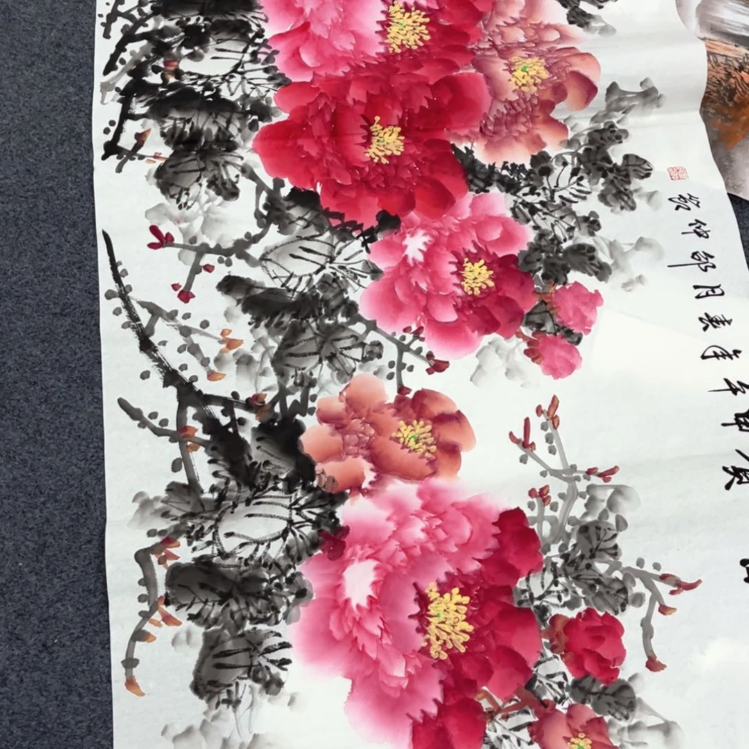 国画国画作品老师手绘