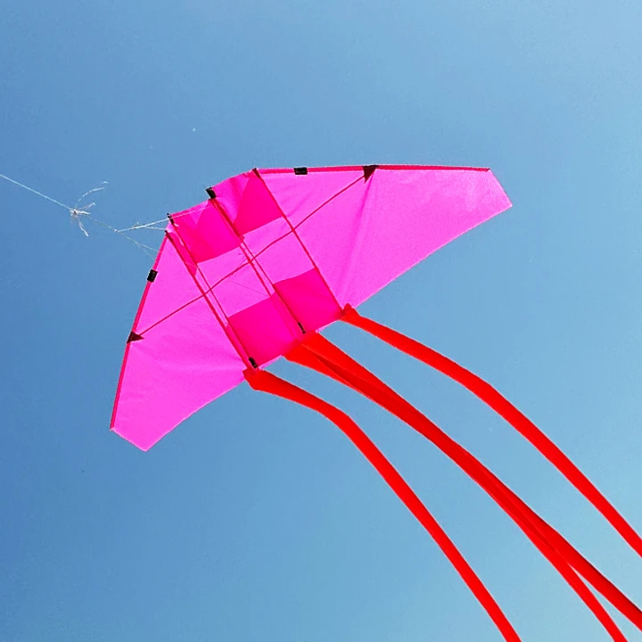 60cm迷你滑翔机风筝户外小风筝尼龙伞布迷你仔仔滑翔机3-5级风飞