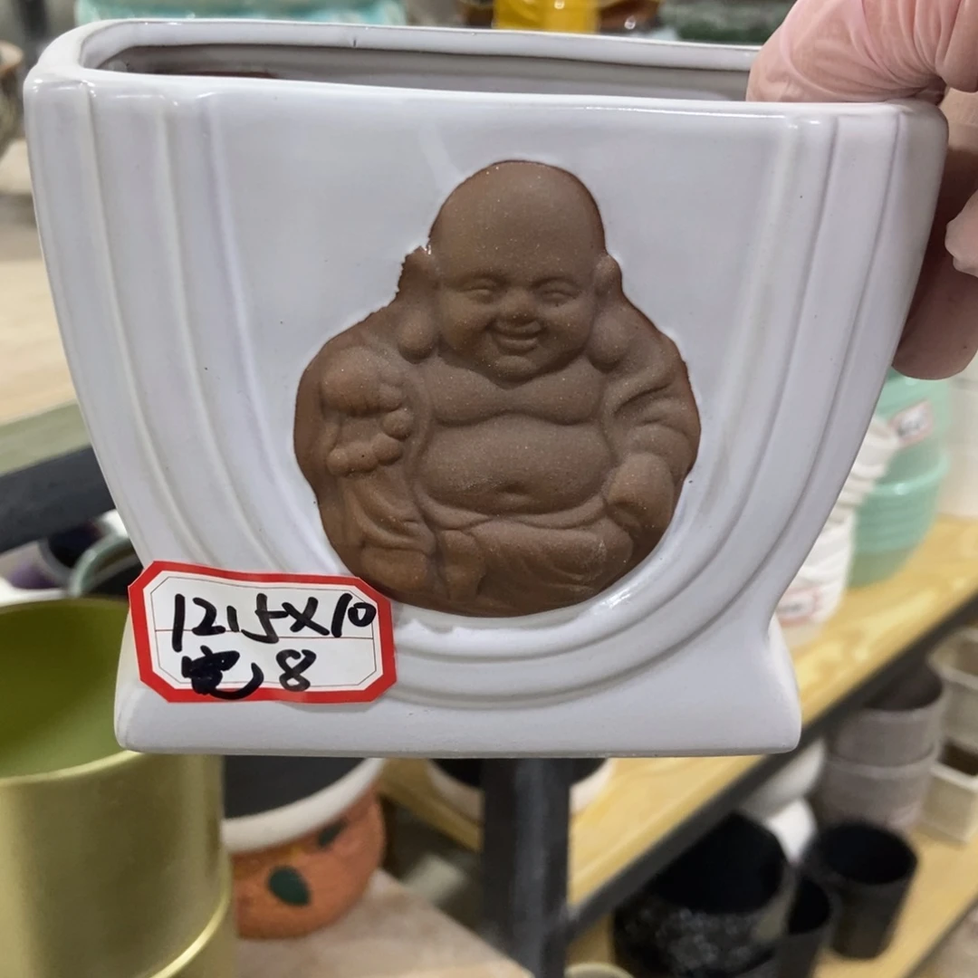 红陶高温陶瓷花盆