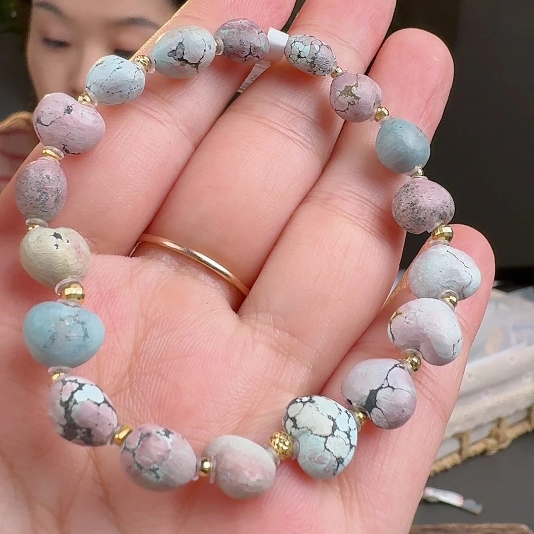 绿松石珠宝奇石18K金镶嵌