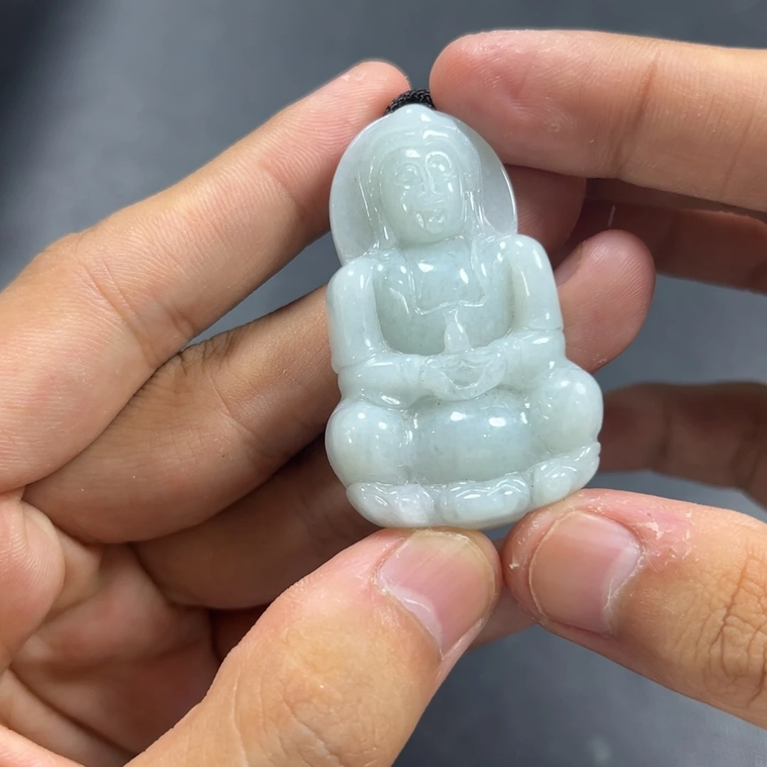 翡翠未镶嵌颈饰多样性缅甸翡翠A货观音