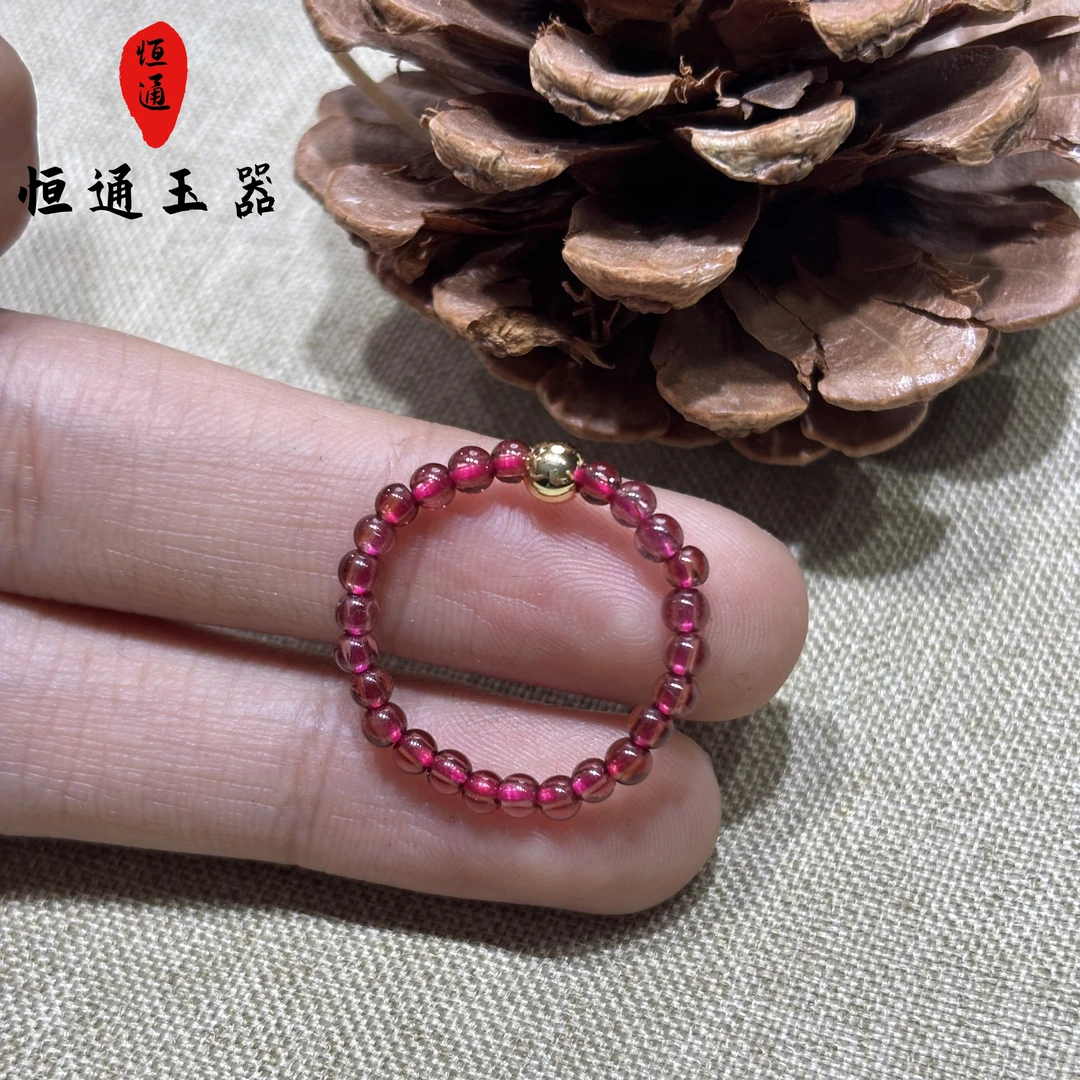 石榴石指环3mm1-9.9
