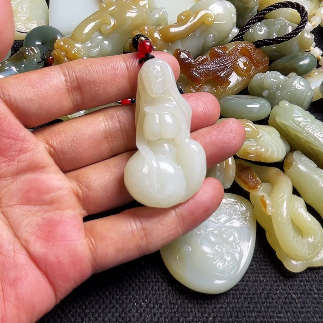 和田玉未镶嵌吊坠(不含链)用****2