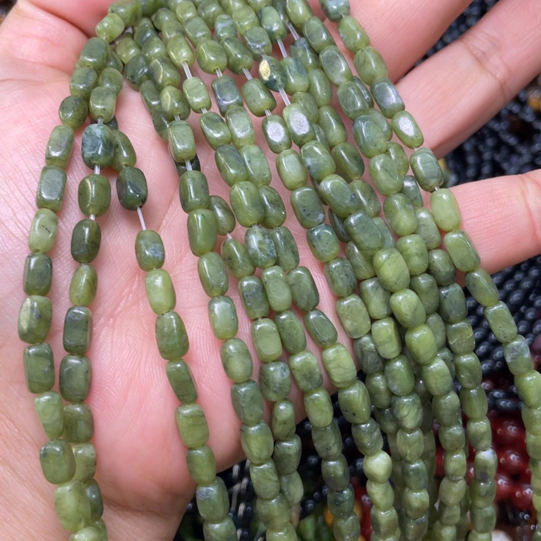 查罗石珠宝半成品合金5/7南方玉方块