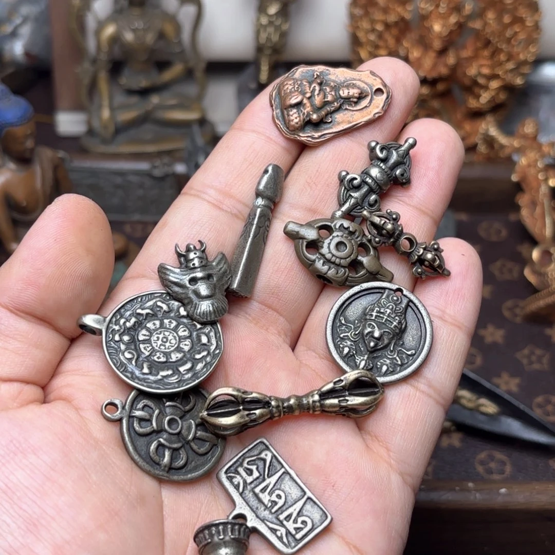 铜星月菩提挂件项链