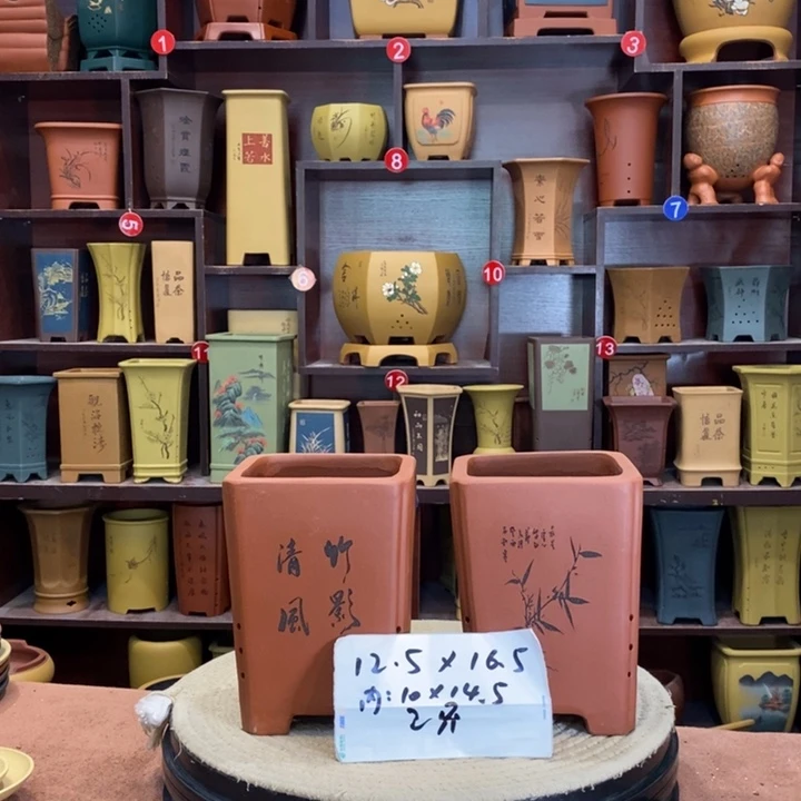 紫砂花盆紫砂花盆