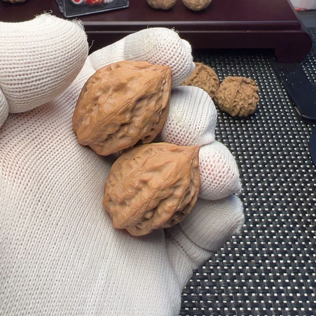 文玩核桃把件黄金叶