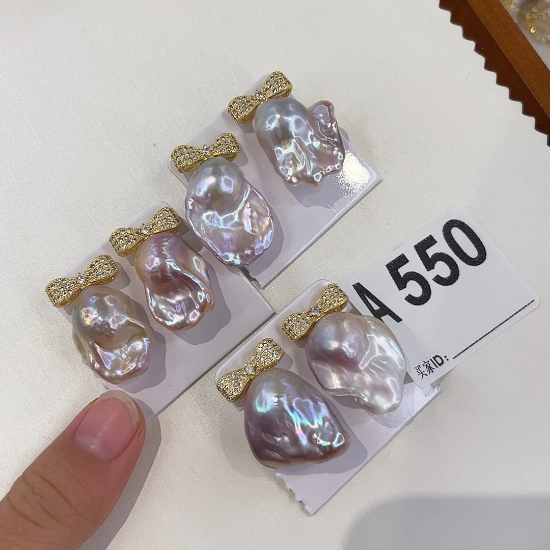 耳饰合金淡水珍珠