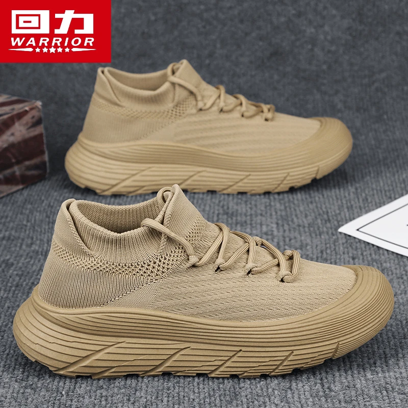 回力男鞋冬季2025新款百搭休闲跑步网鞋男士飞织透气网面运动潮鞋