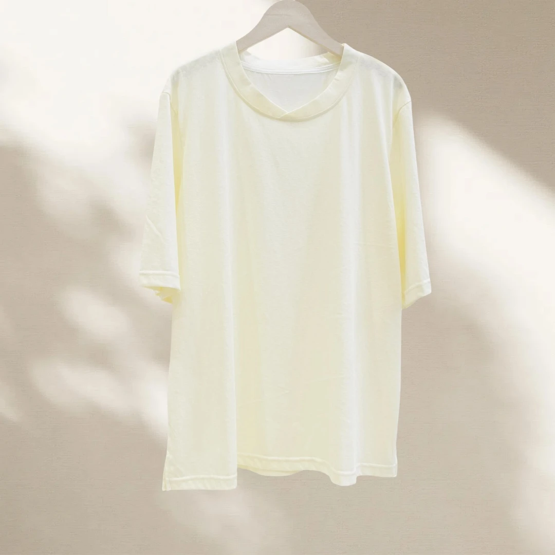 日常国风夏装简约夏季薄款上衣短袖圆领半袖女大码793