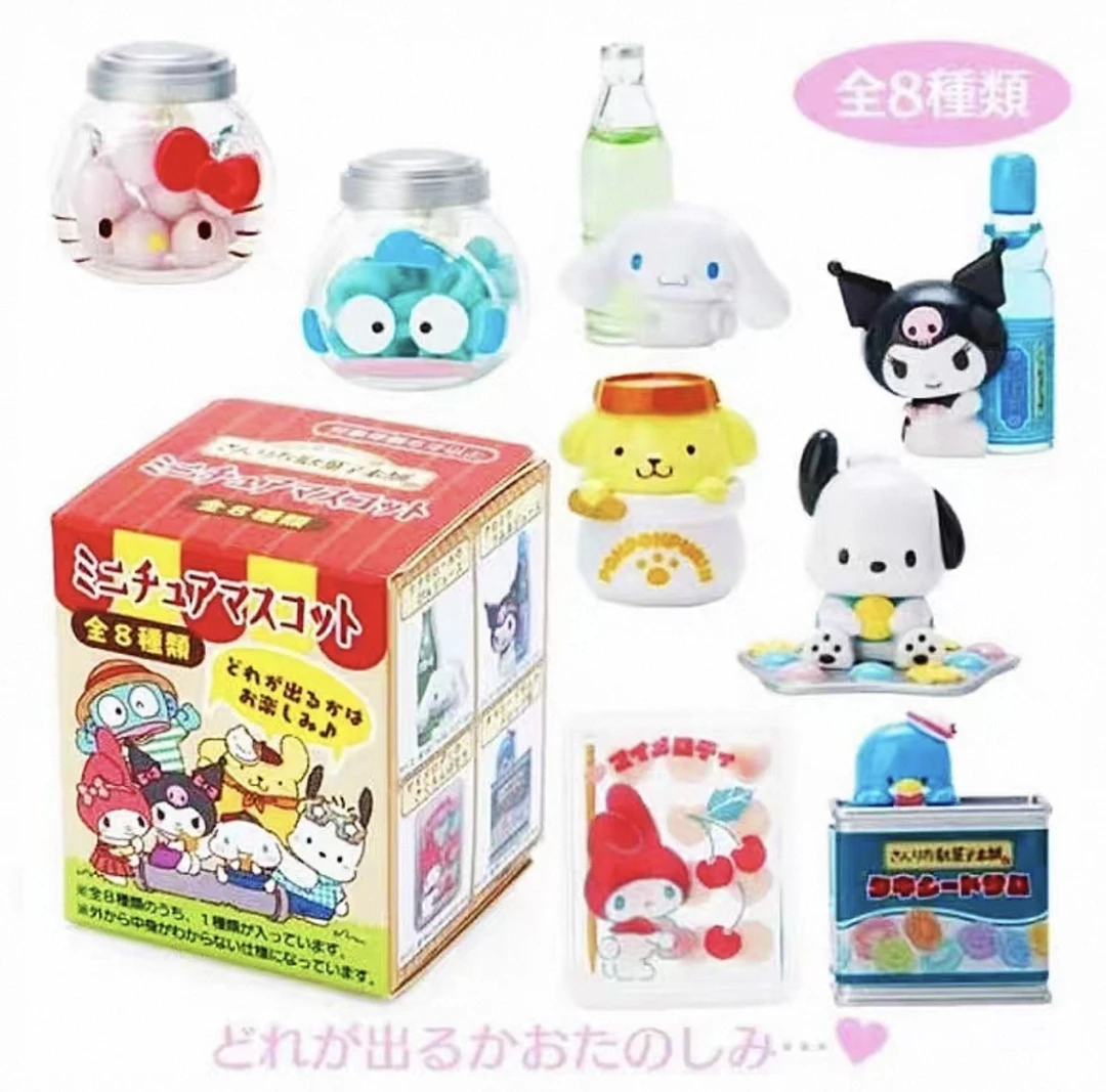 【直播代拆】正版三丽鸥复古零食糖果铺子系列盲盒摆件kitty丑鱼