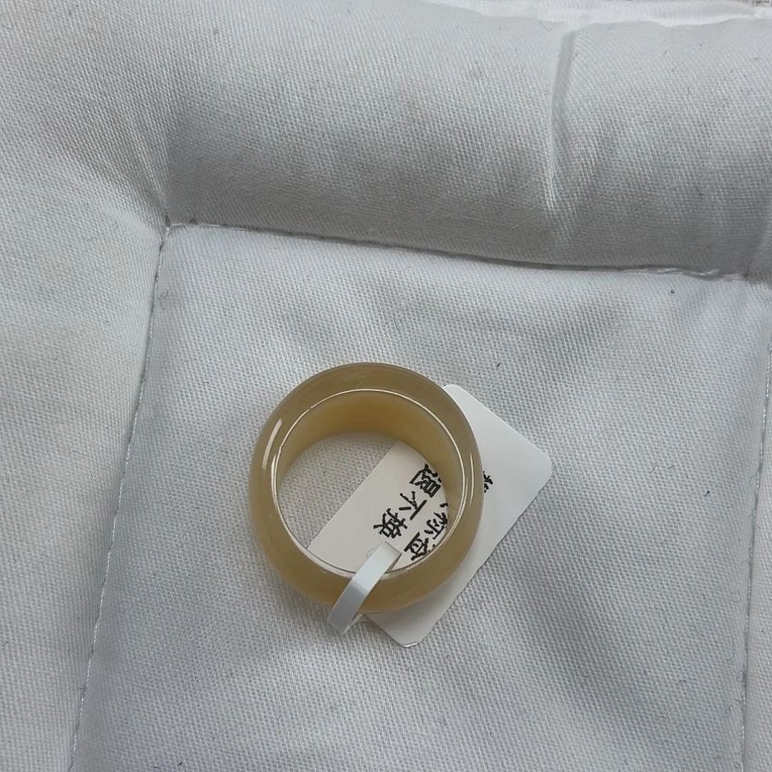 和田玉（糖玉）未镶嵌戒指女神