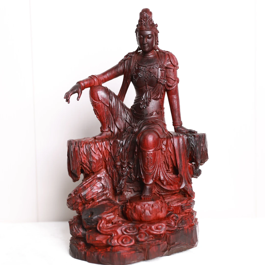 y38814 印度小叶紫檀-水月观音