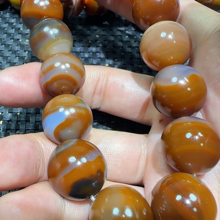 三***木玛瑙/玉髓未镶嵌吊坠