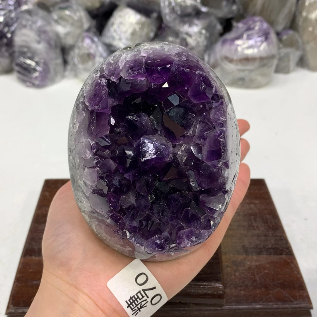 紫晶摆件未镶嵌水晶