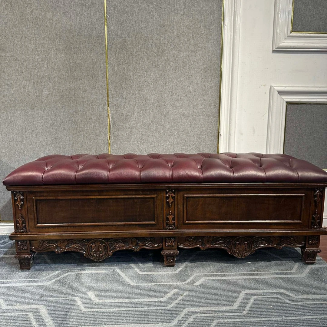 XSH336 床尾凳1470*510*470  床尾凳美式复古家用脚踏