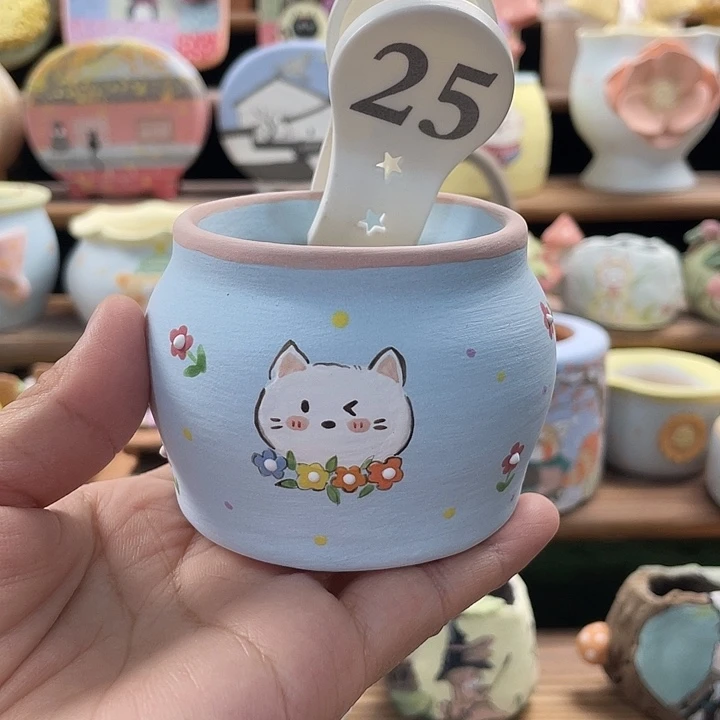25……手工手绘花盆