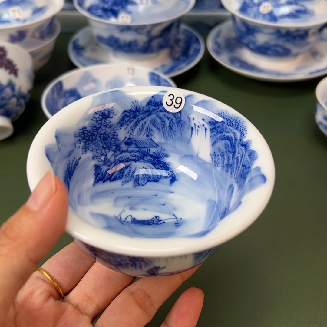 木木景德镇纯手工纯手绘茶具39