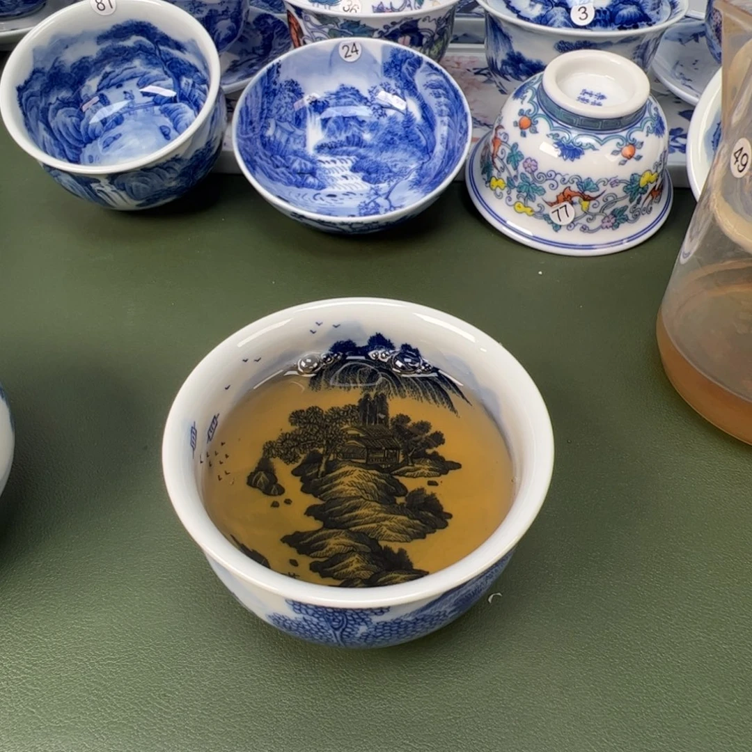 景德镇纯手工纯手绘茶具木木35