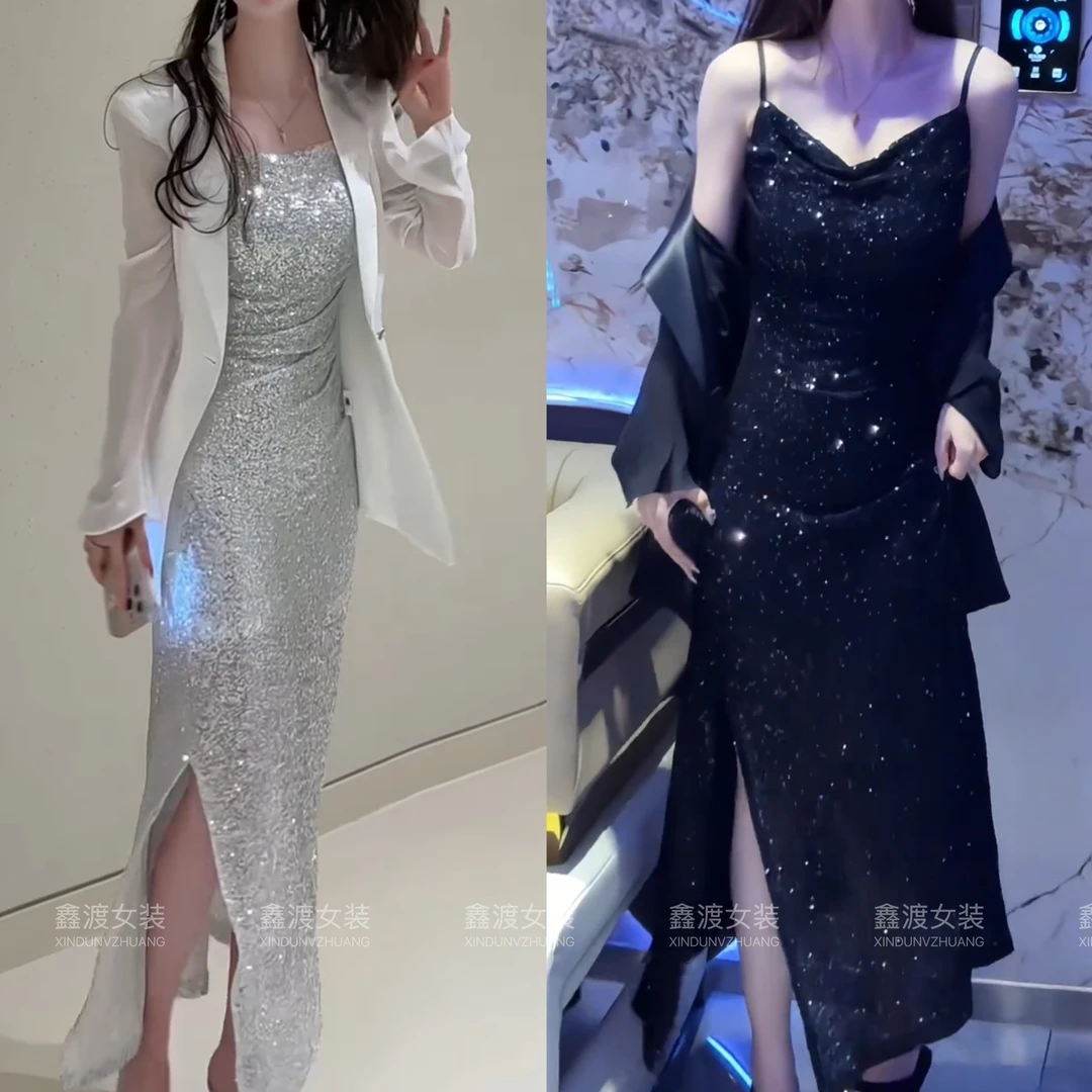 2025春夏新款时尚显瘦气质女士网红洋气两件套百搭款D6958